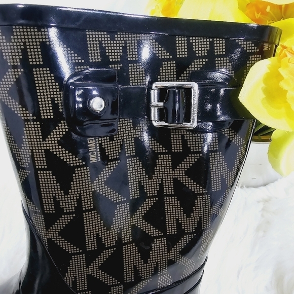 Michael Kors Tall Rain Boots Size 10 - Picture 10 of 14